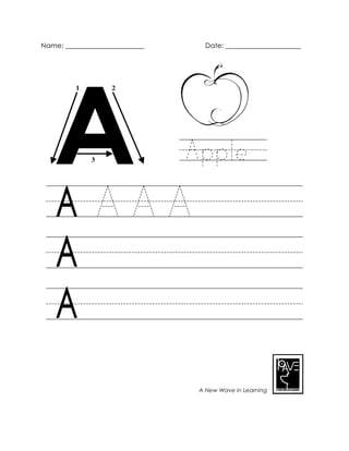 Name: _______________________ Date: ______________________
Apple
1 2
3
A New Wave in Learning
 