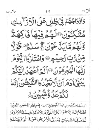 Surah Yaseen (Wird-e-Khas)