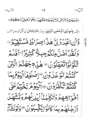 Surah Yaseen (Wird-e-Khas)