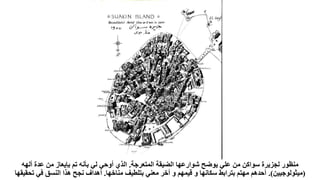 ‫المتعرجة‬ ‫الضيقة‬ ‫شوارعها‬ ‫يوضح‬ ‫علي‬ ‫من‬ ‫سواكن‬ ‫لجزيرة‬ ‫منظور‬
.
‫ألهه‬ ‫عدة‬ ‫من‬ ‫بإيعاز‬ ‫تم‬ ‫بأنه‬ ‫لي‬ ‫أوحي‬ ‫الذي‬
(
‫ميثولوجيين‬
.)
‫مناخها‬ ‫بتلطيف‬ ‫معني‬ ‫أخر‬ ‫و‬ ‫قيمهم‬ ‫و‬ ‫سكانها‬ ‫بترابط‬ ‫مهتم‬ ‫أحدهم‬
.
‫ت‬ ‫في‬ ‫النسق‬ ‫هذا‬ ‫نجح‬ ‫أهداف‬
‫حقيقها‬
 