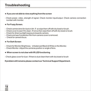 Avtron IR Bullet Camera Aa 4549 p-6049-vsr7-manual