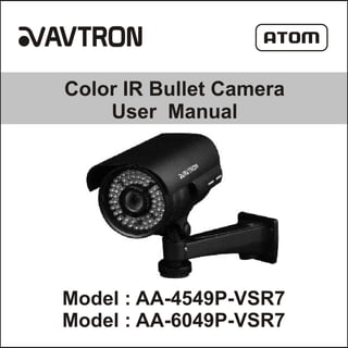 Avtron IR Bullet Camera Aa 4549 p-6049-vsr7-manual