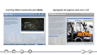 Learning Object produzido pelo Xerte   Agregação de páginas web com o LO
 