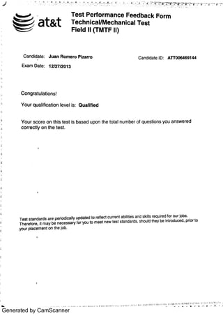 At&t Sample AT&T Test | PDF