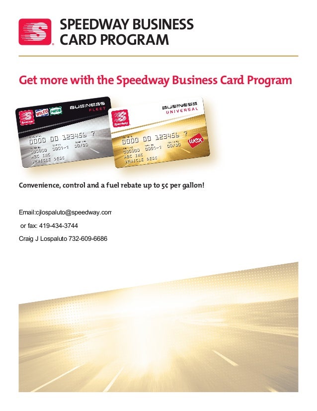 speedway business card program get more with the speedway business card program convenience - Speedway Fleet Card speedway business card program get more with the speedway business card program convenience - Speedway Fleet Card
