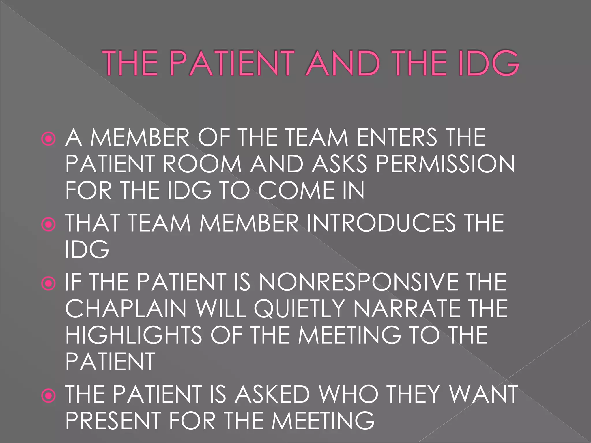 INTERDISCIPLINARY TEAM ROUNDS | PPTX