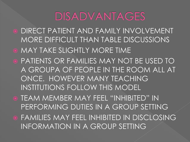INTERDISCIPLINARY TEAM ROUNDS | PPTX