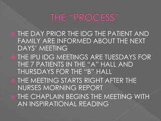 Interdisciplinary Rounds Geriatric INTERDISCIPLINARY TEAM ROUNDS | PPTX