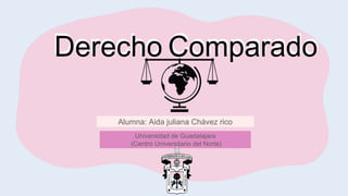 Derecho Comparado
Alumna: Aida juliana Chávez rico
Derecho Comparado
Universidad de Guadalajara
(Centro Universitario del Norte)
 
