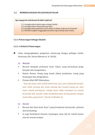 AA211 hospitaliti dan pelancongan dalam Islam