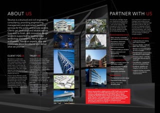 The work we undertake ranges
from Healthcare and Education,
to Commercial and Residential
– with proven design and
management skills that ensure
service with reliable delivery.
Our service capability focuses
on the following key areas.
Structural engineering services:
► Steel, concrete, composites
and masonry structure design
► Foundations, basements,
retaining structures and
superstructure design
► Multi-storey structures
► Revit 3D modelling as standard
► Seismic assessments and
strengthening
► Construction monitoring
Civil engineering services:
► Water, stormwater, wastewater
and utilities systems
► Street and pavement design
► Earthworks modelling
► Construction monitoring
Specialist services:
► Post-tensioned concrete design
► Engineered timber design
► Building Information
Modelling (BIM)
Our investment in systems and
intelligent technology ensures
that clients enjoy consistently high
standards of service. We use a
full suite of integrated software
including Revit for 3D modelling
and documentation, with cutting
edge structural software providing
accurate analysis modelling of
complex projects.
We deliver on our promises:
► Understanding and valuing
each client’s business
► Dynamic, ﬂexible – ready to
listen, learn and adapt
► Directors hands-on throughout
duration of project
► Concise, regular communication
and direction in plain English
► Company culture – a friendly,
honest team who are easy to
work with
► Cost-effective – exceptional
service at competitive fees
► Excellence, reliability and
integrity in all that we do
► Insightful thinking, innovative
solutions and pragmatic
implementation
ABOUT US
Structus is a structural and civil engineering
consultancy, providing engineering,
management and specialised technical
services for the public and private sectors.
Clients get dedicated and reliable service
from start to ﬁnish, with innovative design
solutions supported by leading-edge
technology and systems. We’re a team of
enthusiastic, hands-on experts, who are
passionate about excellence and deliver
what we promise.
CLIENT FOCUS
We believe in collaboration.
Experience teaches us that the
most rewarding design projects
succeed for clients when the
project team is committed to
win-win outcomes, coordination
and teamwork. This client-centric
approach develops the kind of
lasting relationships that successful
projects are built on.
Director Darren Mitchell is hands-
on throughout the project lifecycle.
He’s backed by a consultancy team
formed through a focus on skills.
Our technical specialists make it
their business to develop a deep
understanding of both our clients’
industries and their unique drivers.
TRUST US
Structus has an extensive track
record of experience across diverse
industry sectors and projects, and
in challenging global markets.
Our strength lies not only in
technical structural and civil
engineering, but in understanding
multi-discipline engineering
services on large and complex
projects. A comprehensive suite
of capability offers a big picture
understanding from design through
delivery, and the ability to add
considerable value for clients at
each step.
Clients get what they need, and
more – thanks to rigorous project
quality assurance processes,
together with regular project
reviews and verification.
PARTNER WITH US
RESOURCE CONSENT 02.06.15GAA
All rights reserved. This work remains the
property of IGNITE Architects Ltd and cannot be
reproduced or copied in whole or in part by any
means without the wrtten permission of IGNITE
Architects Ltd.
Any licence express or implied to the terms of the
use this document for any purpose whatsoever is
restricted to the terms of the written agreement
between IGNITE Architects Ltd and the
instructing party.
IGNITE Architects Limited
1 Pakenham Street East, Auckland 1010
PO BOX 91
Victoria Street West,
Auckland 1142
+64 9 356 4791
office@ignitearchitects.com
www.ignitearchitects.com
GENERAL NOTES:
1 Do not scale off drawings.
2 Contractor shall verify and be responsible for all
dimensions on site.
3 Architects to be notified of any variation
between site dimensions and those on plans.
4 All drawings to be printed in colour for all
information to be shown.
5 Refer to Cover Sheet and Drawing Conventions
Sheet for general notes, keynotes, drawing
conventions and abreviations.
Project Number DesignedDrawing Title
PROJECT NAME
Size
Rev
Drawing Number Drawn
Checked
Rev Description By Date
t
e
w
SCALE Project Commenced
@A3
ALBANY LOT 1, 2 AND 6 RESIDENTIAL DEVELOPMENT
A
-
1310-005 N.L.  M.M.
RESOURCE CONSENT
N.L.  M.M.
G.AKAIPIHO LANE
5001
LOT 1 PERSPECTIVE VIEW
“Darren has provided a reliable service to RDT Pacific over a number
of years. He has successfully delivered engineering services on
numerous challenging projects for RDT Pacific and our clients,
including the Manukau Precinct Project for the Ministry of Justice,
Unitec Tranche 1 and multiple projects for Northland District Health
Board. Darren’s innovative approach, coupled with his technical
expertise and experience, provides an exceptional level
of consulting service to our clients.” SIMON WILSON – DIRECTOR, RDT PACIFIC
 