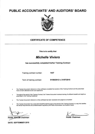 ICAN certificate of competence