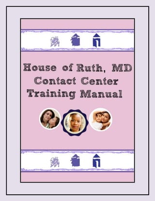COVER - House of Ruth, MD Contact Center Training Manual | DOCX
