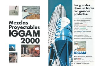 OBRAMIX & IGGAM- Dry Mortar Premixes - 2000 - 