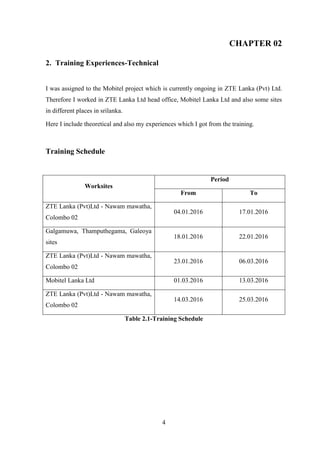 REPORT OF UNDERGRADUATE TRAINING ON TELECOMMUNICATION AT ZTE | PDF