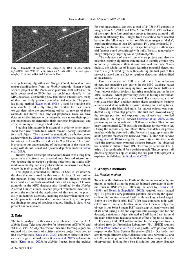 Hubble Asteroid Hunter III. Physical properties of newly found ...