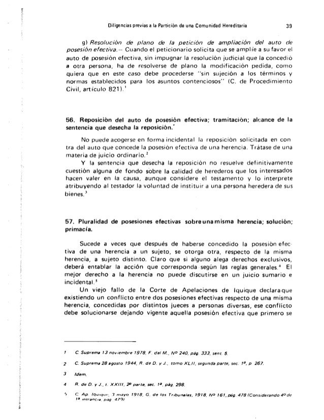 Particion De Bienes