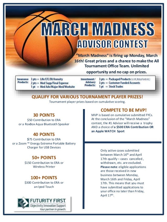 march madness flyer
