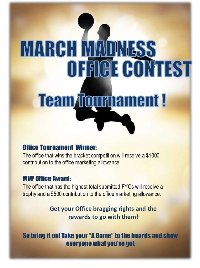 march madness flyer