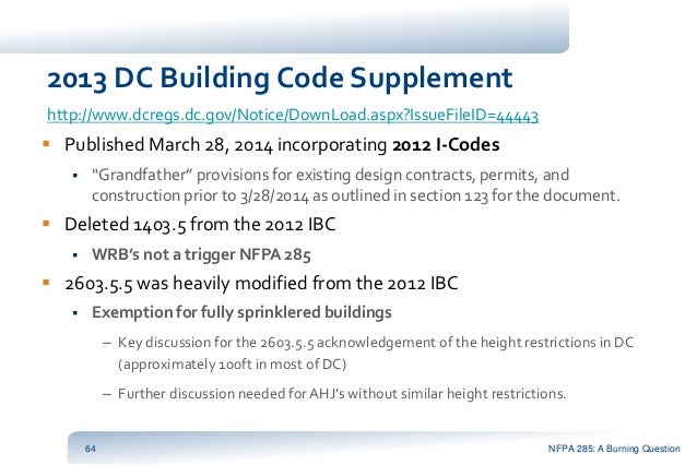 Dc Building Code Supplement Dc Building Code Supplement