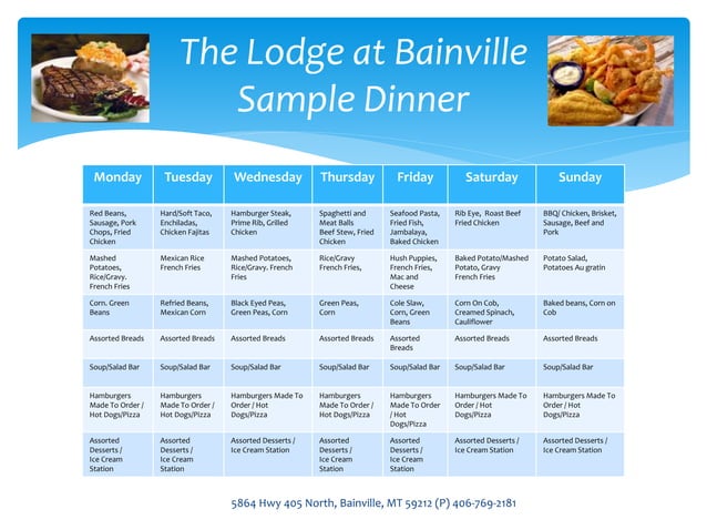 Bainville Lodge Slide Show Ppt