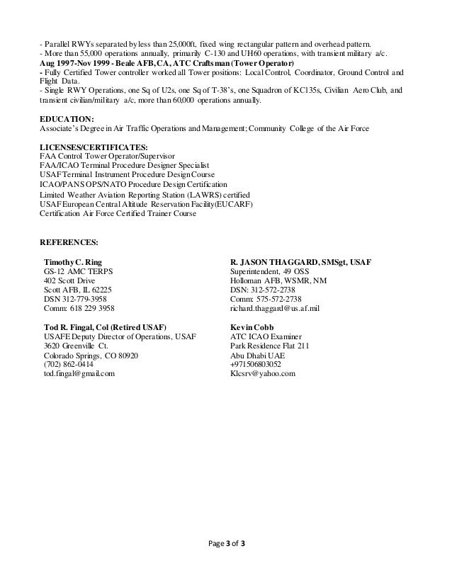 Edwards ATC Bulleted Resume - Edwards Atc Bulleted Resume 3 638