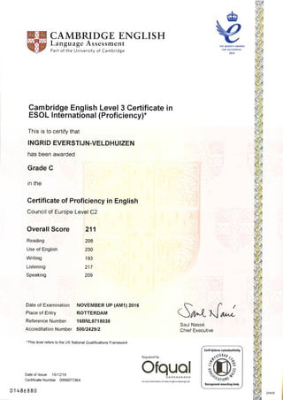 CPE certificate Evn
