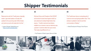 Shipper Testimonials
http://transfix.io/bodybuilding
 