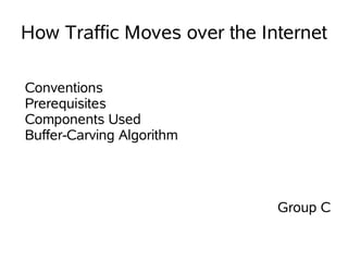 How Traffic Moves over the Internet

Conventions
Prerequisites
Components Used
Buffer-Carving Algorithm




                             Group C
 