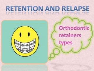 Orthodontic
retainers
types
 