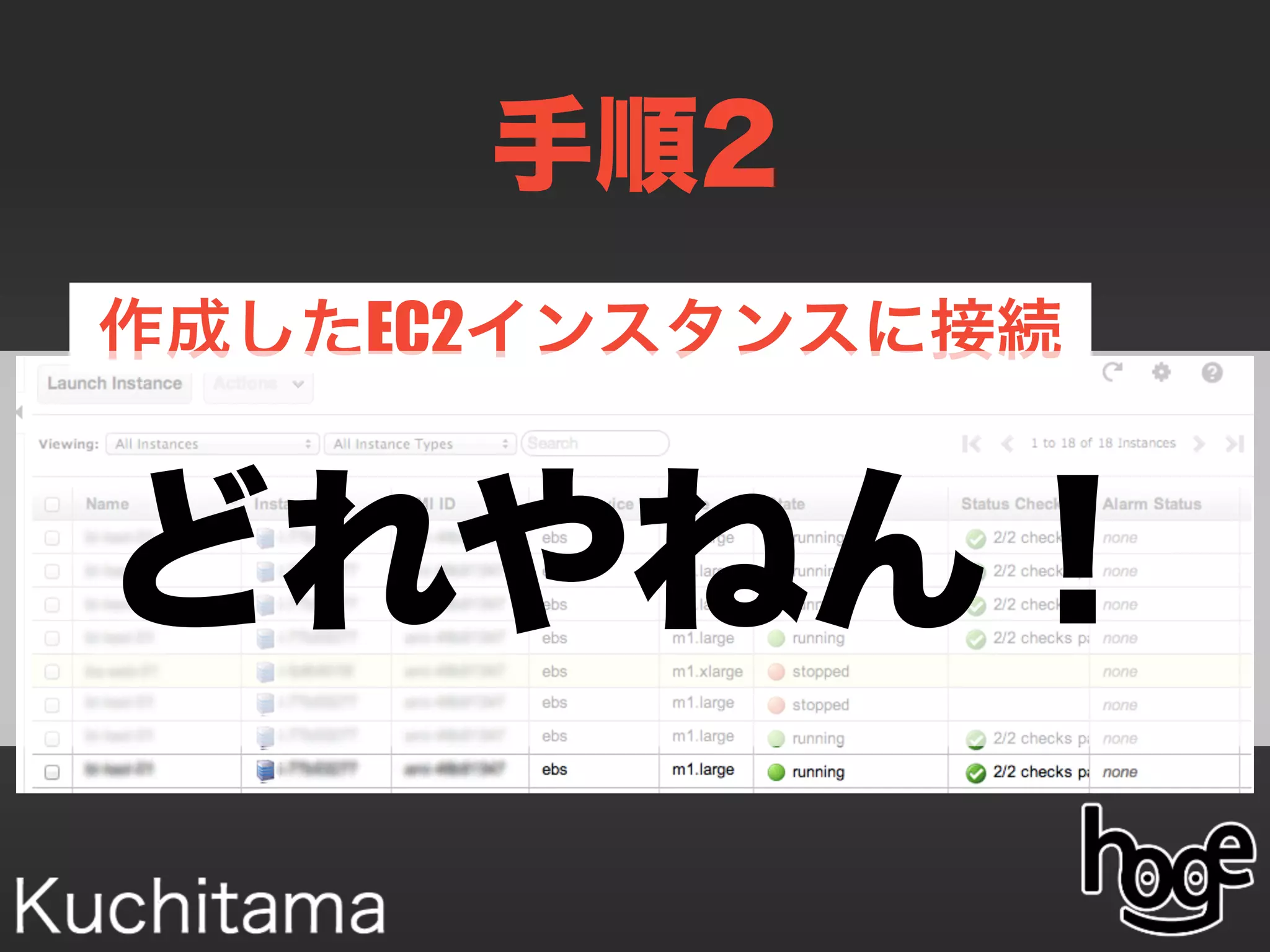 手順2
作成したEC2インスタンスに接続
どれやねん！
 