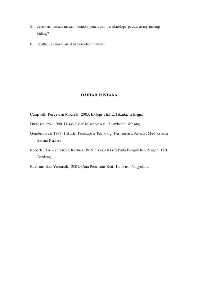 A Biologi Desain Penelitian Pembuatan Roti Manis Dengan Bantuan Mikro