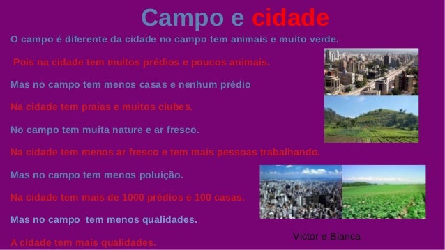 Campo E Cidade: Importância, Diferenças E Características – VVSRPO