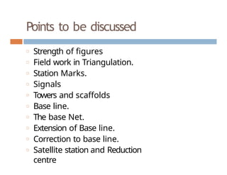 ADVANCED SURVEYING TRIANGULATIONADVANCED SURVEYING TRIANGULATION | PPTX