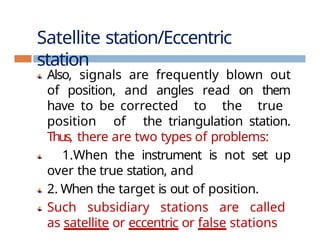 ADVANCED SURVEYING TRIANGULATION ADVANCED SURVEYING TRIANGULATION | PPTX