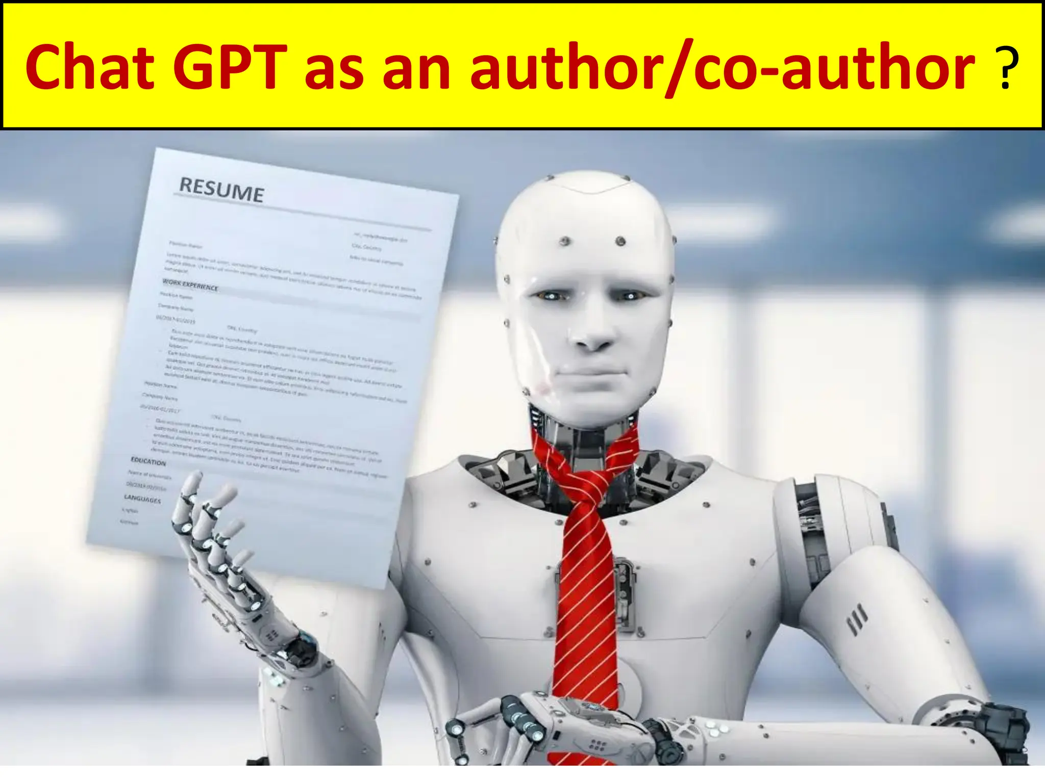 Chat GPT as an author/co-author ?
Ahmed-Refat 2023 152
 