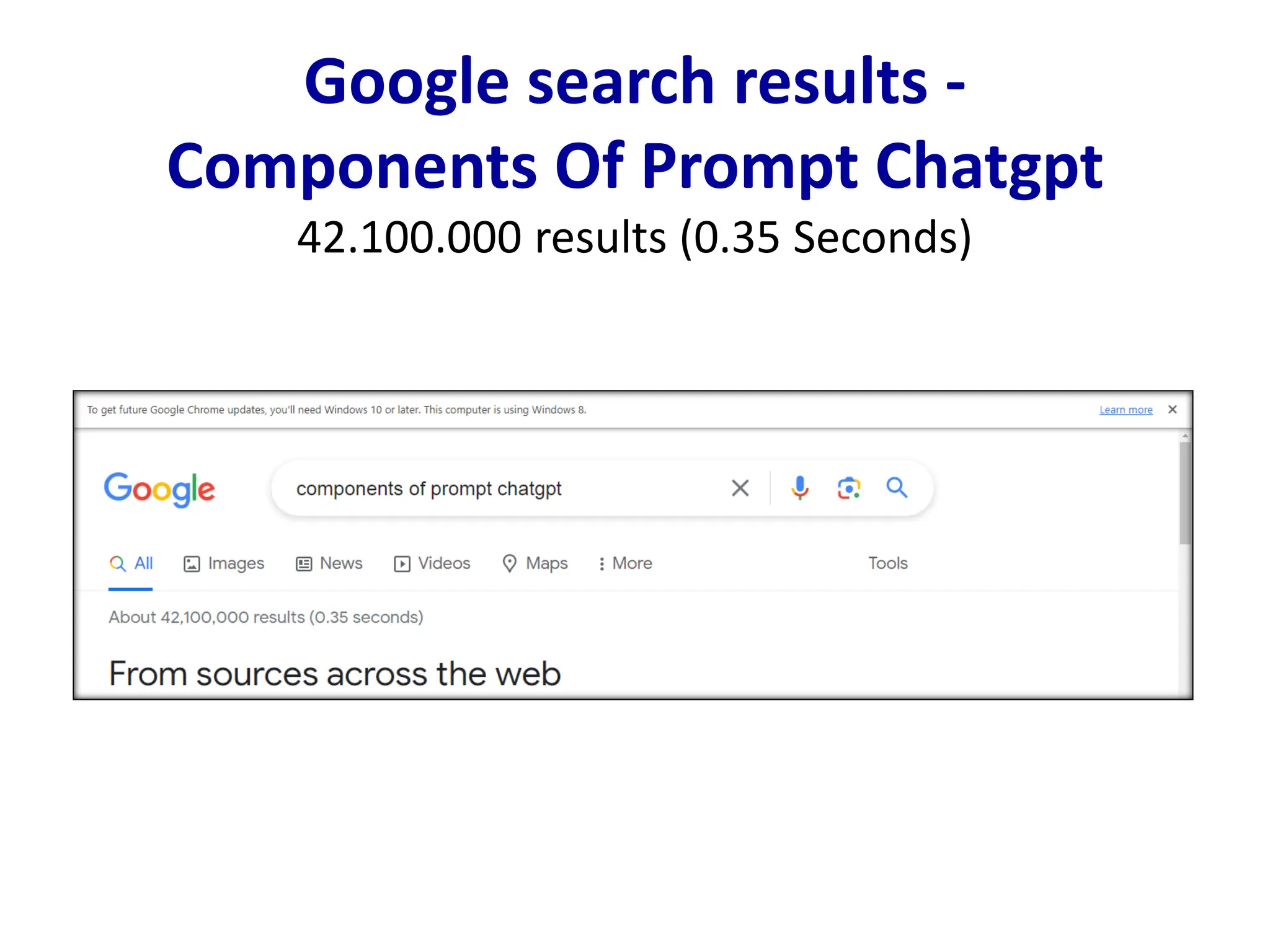Google search results -
Components Of Prompt Chatgpt
42.100.000 results (0.35 Seconds)
 