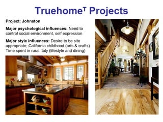 Truehome   Projects Project: Johnston Major psychological influences:  Need to control social environment, self expressio...
