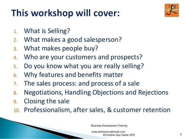 Workshop titles and samples