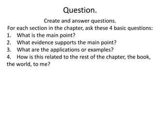 Look over the major section headings. 