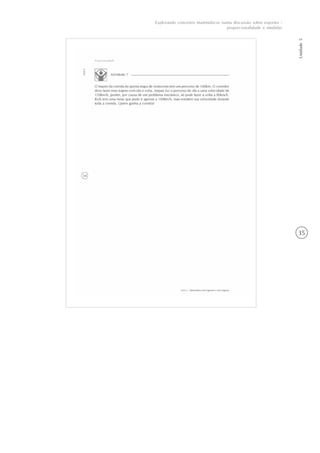 35
Unidade5
Explorando conceitos matemáticos numa discussão sobre esportes -
proporcionalidade e medidas
 