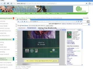 Access and Availability of Research Results