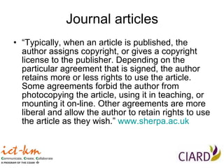 Access and Availability of Research Results: Pathways to Accessibility