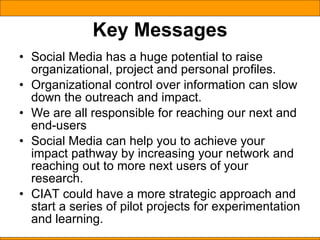 Social Media: A Pathway to Make Research Outputs Available and Accessible