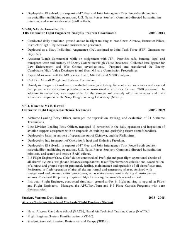 fleet engineer resume