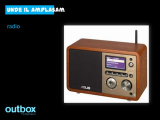 unde il amplasam

radio
 