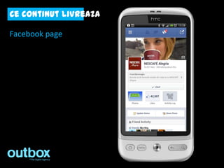 Ce continut livreaza

Facebook page
 