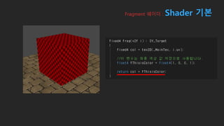 Fragment 쉐이더 : Shader 기본
 