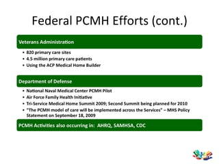 The Patient-Centered Medical Home | PPT
