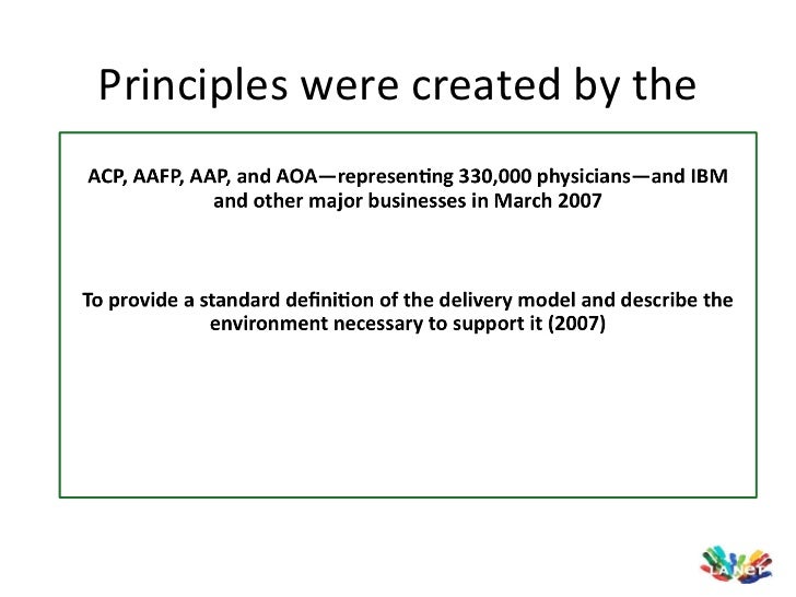 Medical home model defined Medical home model defined